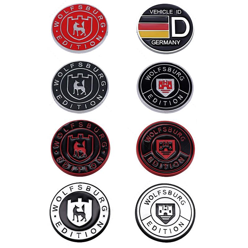 3D Metal Germany Wolfsburg Edition Logo Emblem Car Rear Trunk Sticker Front Grill Badge For VW GTI Golf 2 3 4 5 6 7 MK2 MK3 MK4 AY5