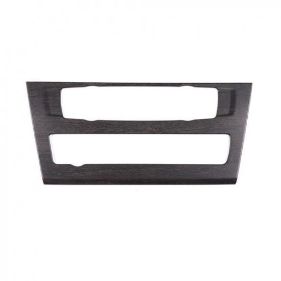 Black Wood Central AC CD Button Control 2014-17 For BMW X3 F25 X4 F26 Cover Trim