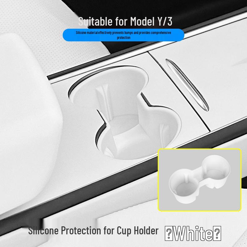Tesla Model 3/Y Cup Holder Charger & Gear Shift Silicone Cover
