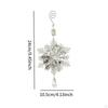 Christmas Tree Hanging Ornament Xmas Decor Creative Snowflake Decoration for Wreath Party