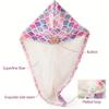 1 Pc Children's Fish Scale Hair Cap Microfiber Soft Absorbent Hair Towel Bathroom Living Room Essential Hair Drying Supplies