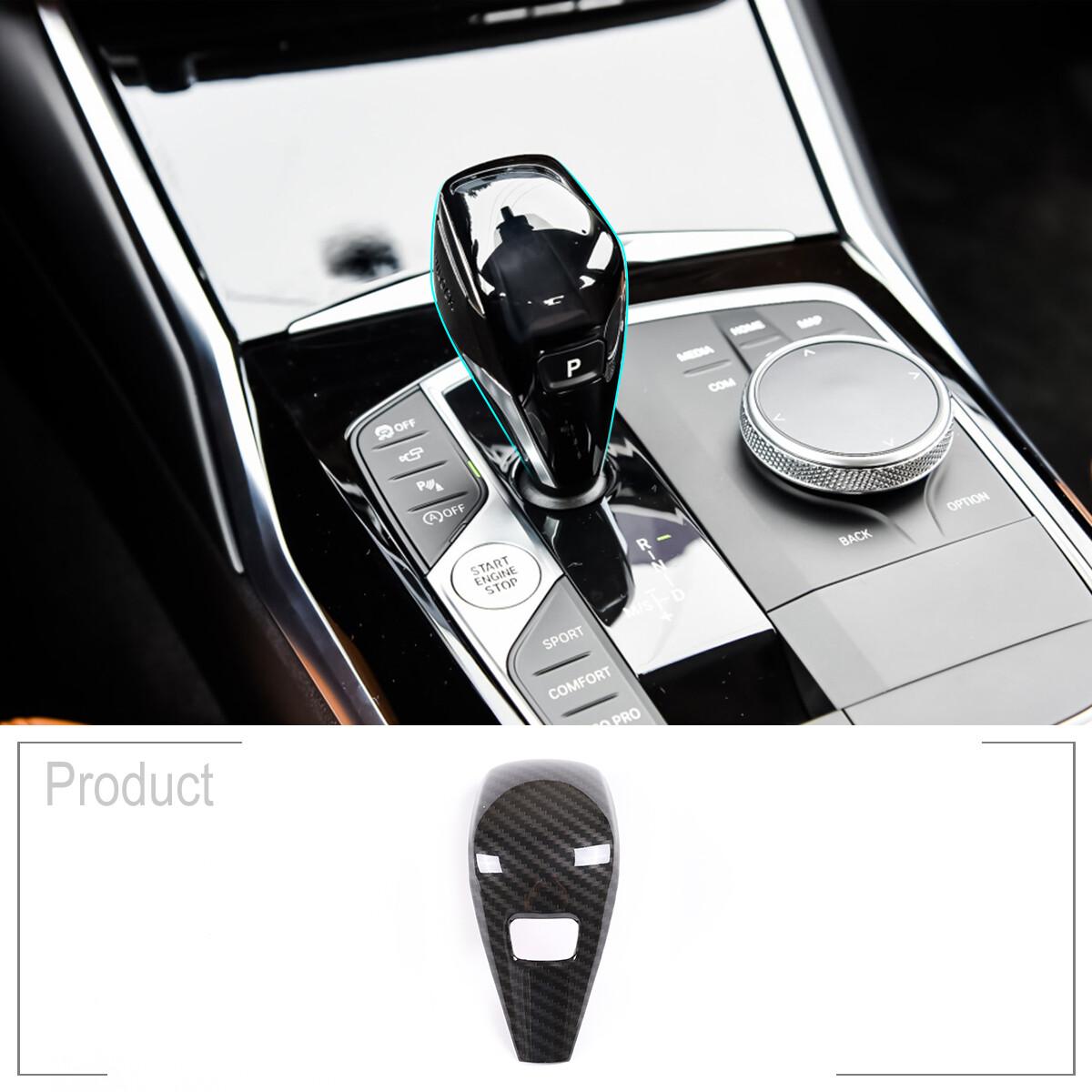 For BMW 3 Series G20 G28 - Carbon Fiber Gear Shift Knob Cover Trim
