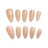 10Pcs Almond Nude Pink Handmade False Nails for Manicure Use