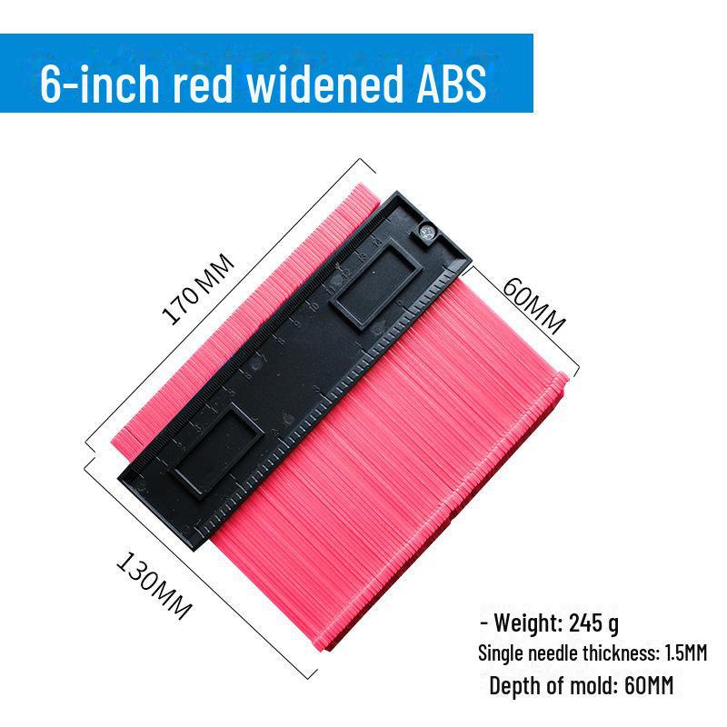 Multifunctional Contour Measuring and Profiling Gauge for Woodworking and Irregular Shapes