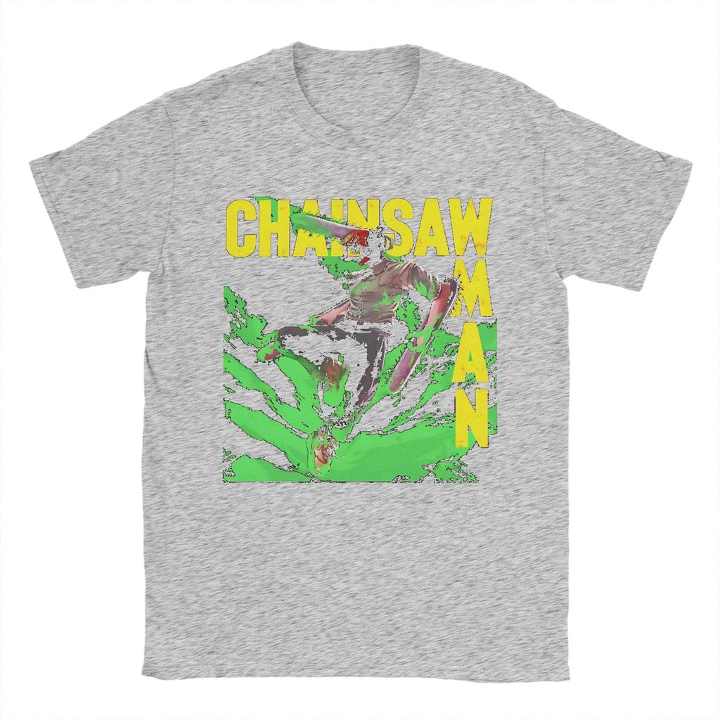 Men Women Graphic Printing Chainsaw Man Anime T Shirt Tee Cotton Manga T-shirts Clothing