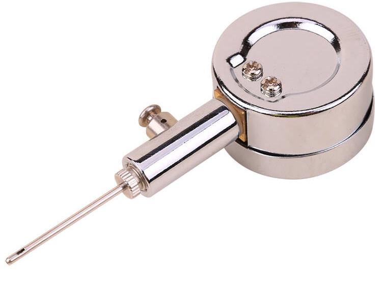 Universal Metal Air Pressure Gauge for Basketball, Football, Volleyball - Pointer Type Tester