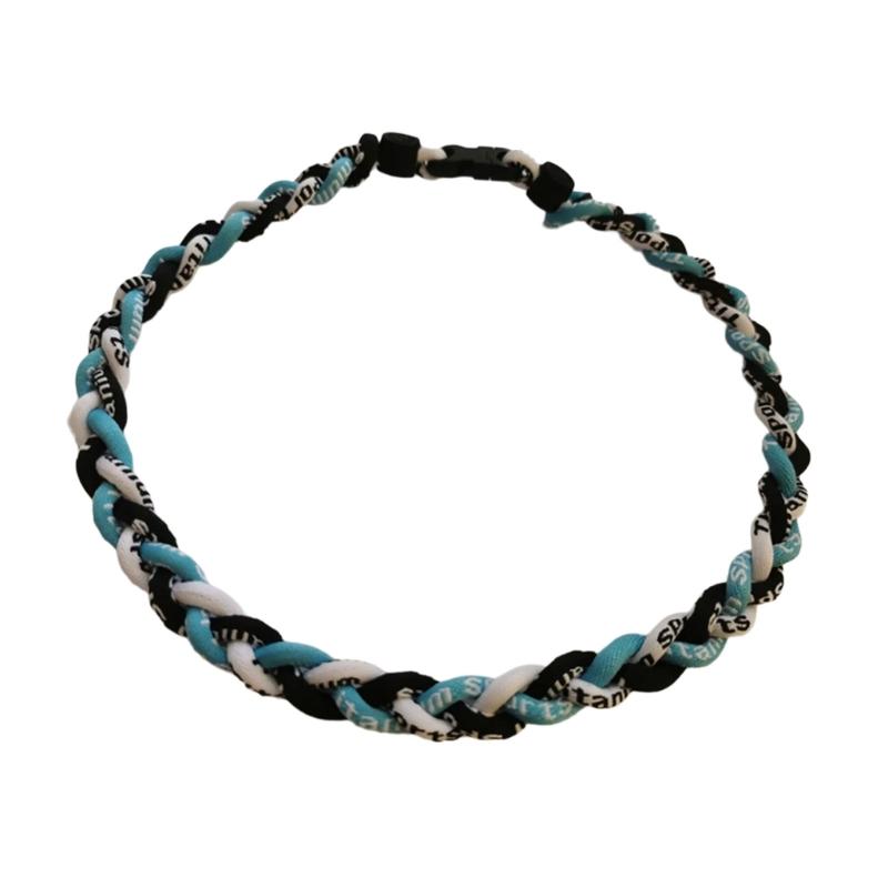 Braided Necklace Adjustable Sports Necklace Unique Charm Necklace Fashion Neck Jewelry Fabric Necklace for Man and Boys