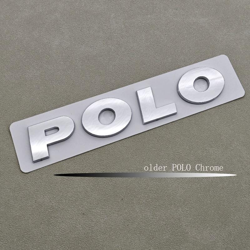 2026 Hot For Volkswagen VW 3D ABS Logo Polo Letters Badge Car Rear Trunk Emblem Sticker for Volkswagen VW Polo 4 5 6R 6C 6N 9N M