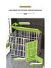 Stainless Steel Medium Folding Dog Cage with Toilet for Indoor Use - Suitable for Border Collies, Golden Retrievers, and Medium-Large Dogs.