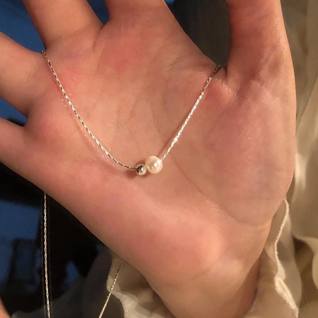 Exquisite Minimalist Single Pearl Clavicle Necklace For Women Fashion Jewelry