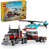 LEGO Creator Helicopter Transport Truck Toy for Kids Ages 7-9 Building Blocks Vehicle Set 31146