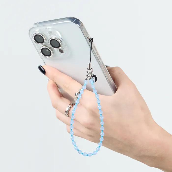 MINI MINT BLUE BALL STRAP Keyring