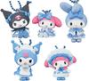 My Melody Kuromi Sweet Lolita Mascot Light Blue Lolita of 5 Gachapon Capsule Toy & Ver. (Resale) [Set (Complete)]