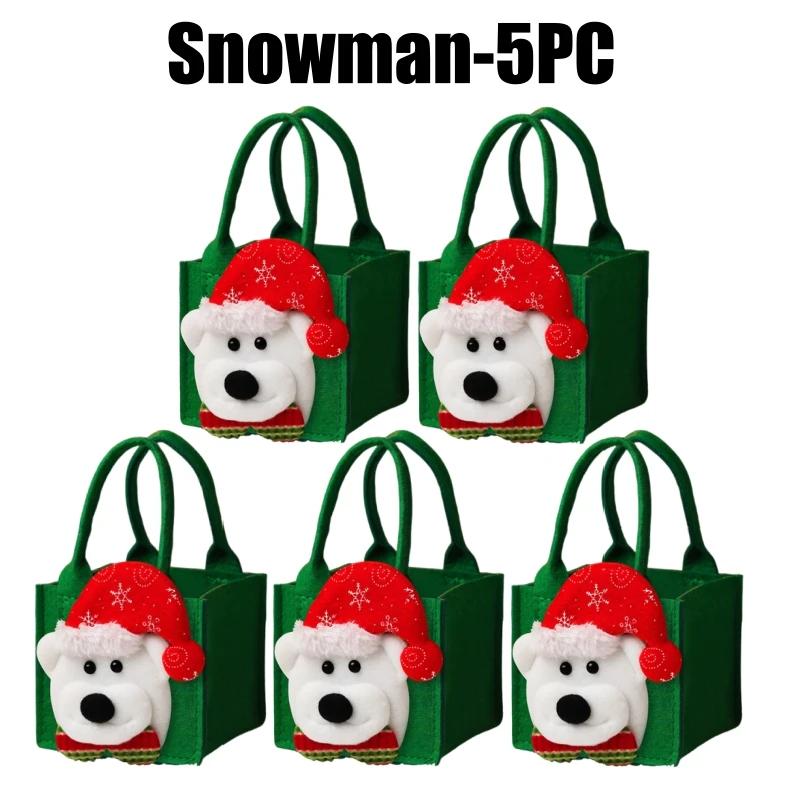 Christmas Felt Bag Creative Handbag Christmas Eve Apple Box Ping'an Fruit Bag Hand-held Gift Packaging Candy Decoration Gift Bag