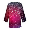 Women's Casual Fashion Caot Christmas Printed Lightweight Medium Length Jacket Cardigan