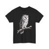 Vintage Majestic Owl Graphic Shirt Nature Lover Woodland Bird Art Wildlife Tee