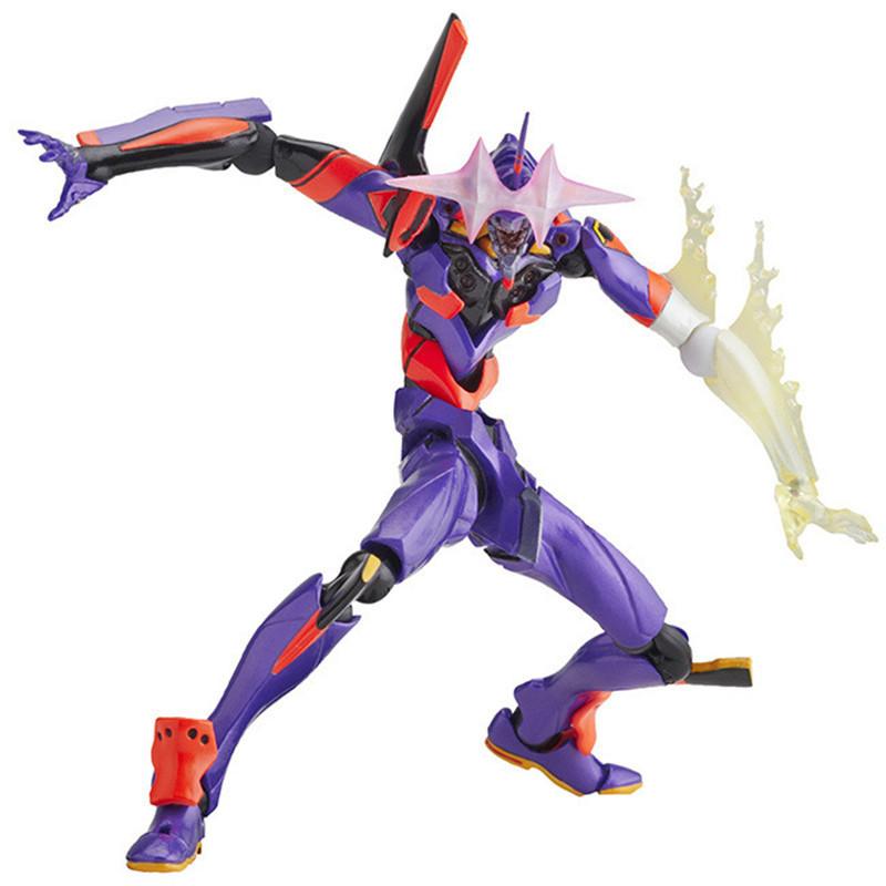 Anime EVA Figur EVANGELION-01 Production Awakenin Montage Zubehör Modell Spielzeug Perfektes Geschenk Sammlung 16CM Action Figur Lila Körper