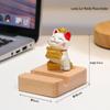 Cute Lucky Cat Phone Stand - Desktop Ornament & Mini Kitten Birthday Gift