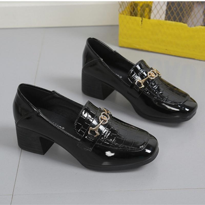 Fashion Accessories Lightweight And Elegant Casual Loafers For Women Spring And Summer Retro Comfortable Thick Heel High Heels