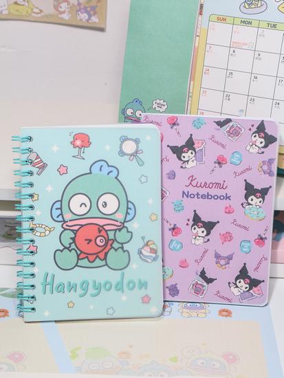 A6 Coil Notebook - Cute Diary with Color Pages for Elementary Students