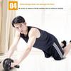 Fitness Ab Roller For Home Workout With Nonslip Grip And Knee Mat
