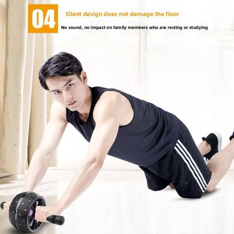 Fitness Ab Roller For Home Workout With Nonslip Grip And Knee Mat