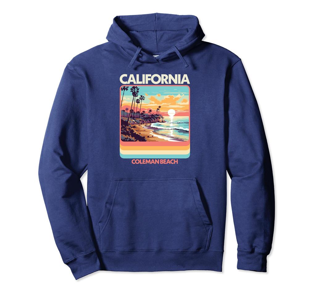 Coleman Beach 80s California Beach Hoodie