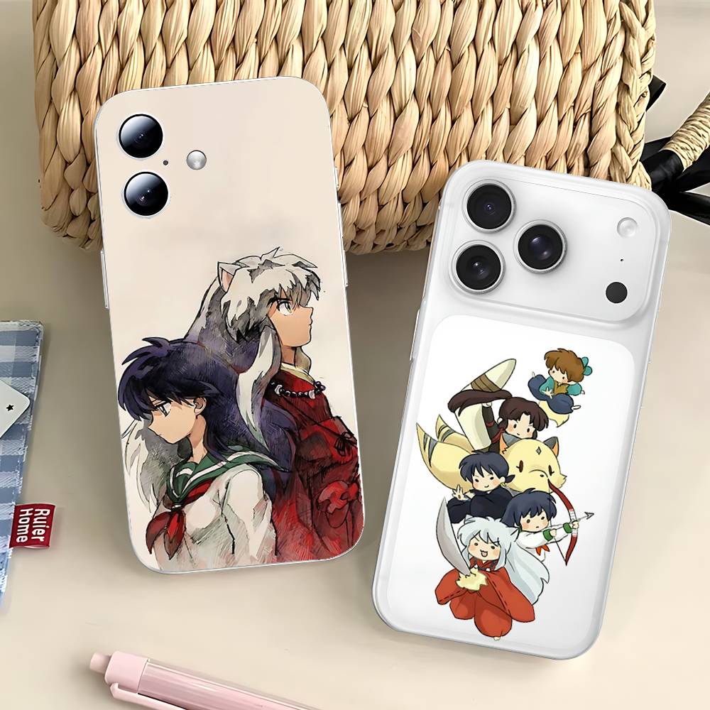 Phone Case For Samsung S26 S25 S24 S23 S22 S21 S20 FE Note20 Note10 Amine I-Inuyasha Plus Ultra Edge 5G Clear Soft TPU Cover