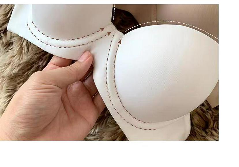 Sujetador Push-Up Sin Costuras Estilo Sudeste Asiático - Para Mujer, Copa Fina, Con Aros Cómodo, Diseño Suave de Una Sola Pieza
