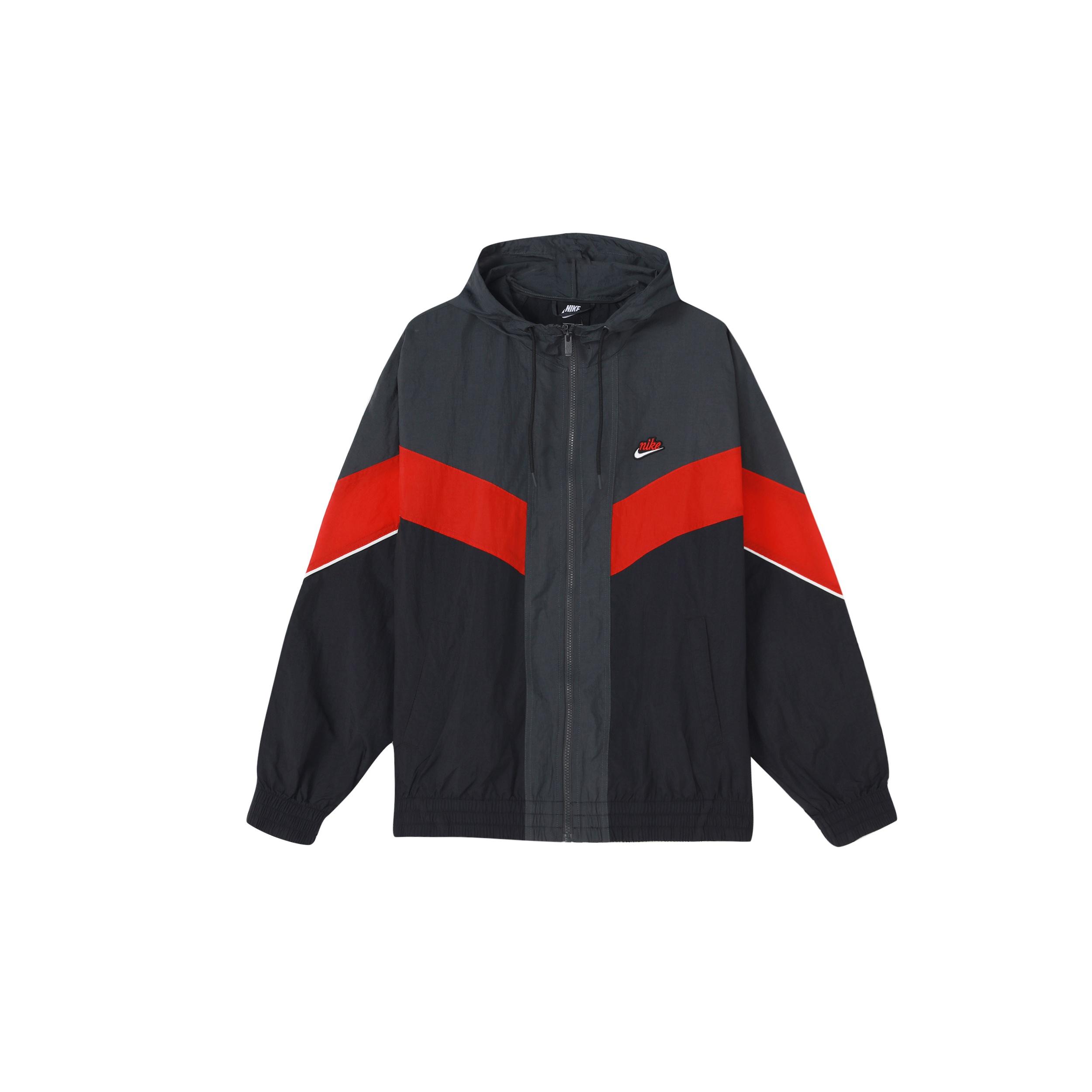 Nike Woven Contrasting Colors Athleisure Casual Sports Hooded Jacket Gray Men s DC0502-070 L