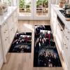 Nightwish A Flannel Kitchen Floor Mat – Non-Slip, Absorbent and Easy to Clean Suitable for Kitchens, Entryways Bedroomsand Bathrooms