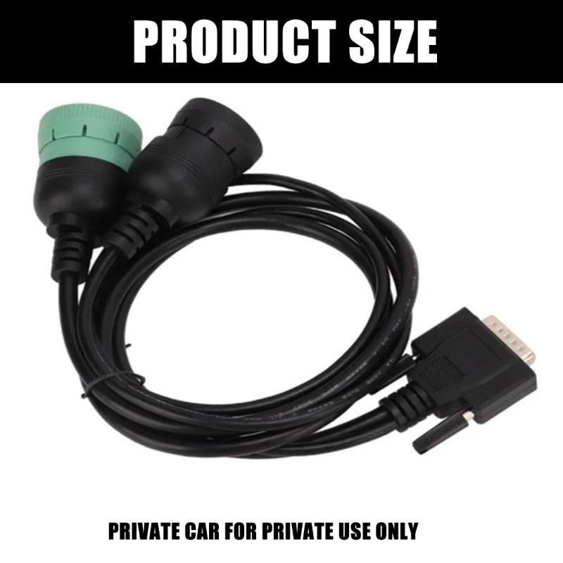 DB15 Male Connector Test Cable For J1939 9 Pin To J1708 Truck Diagnostic Adapter Cable 402048 Replacement