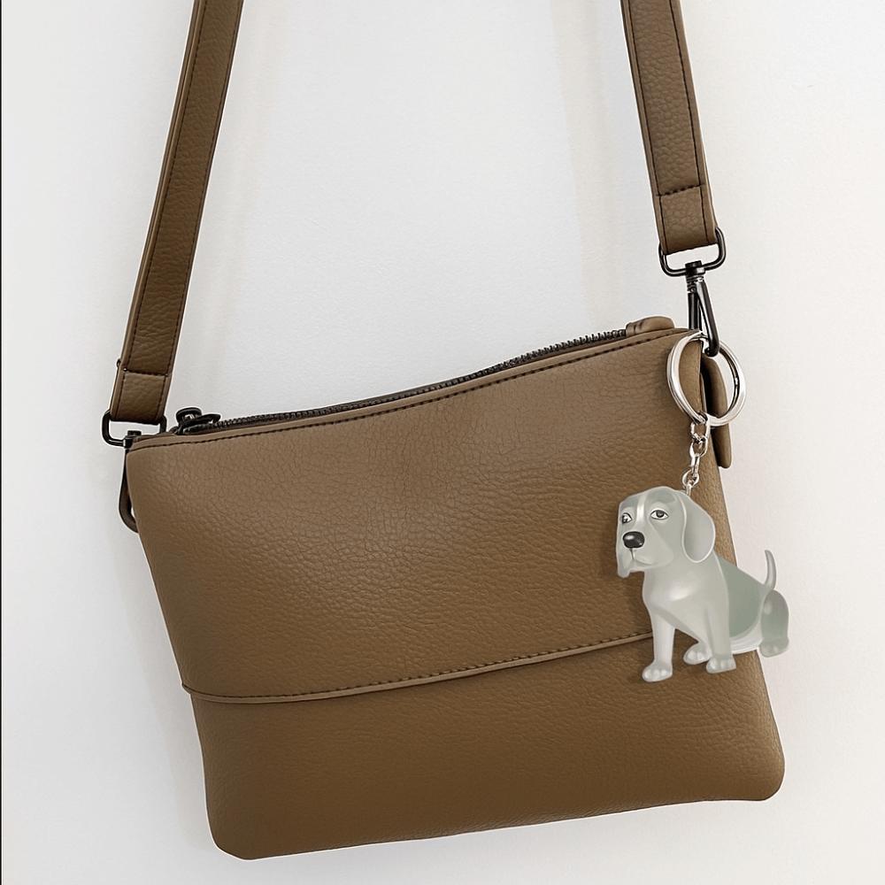 Hair Grooming Dog Hair Storage Box Dog Shape Puppy Pendants Pet Hair Keychain  Jewelry Gift