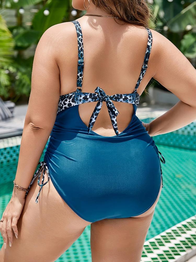 2025 Dámské Nové Plavky Jednodílné Plavky Plus Size Push Up Velké Velké Květinové Plavky Plážové Oblečení Koupací Obleky