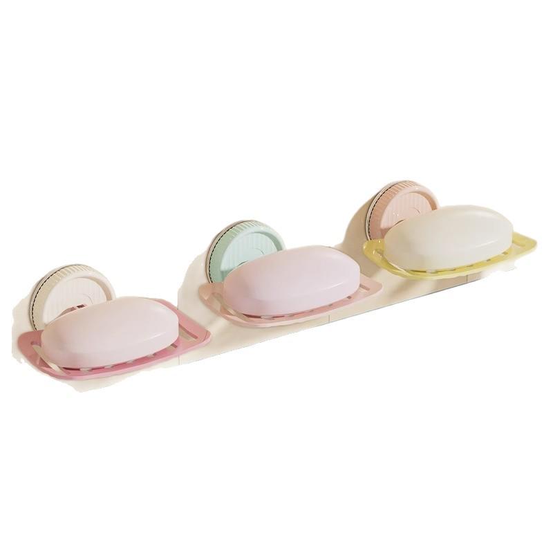 Newcomer Exclusive: Punch-Free Suction Cup Wall-Mounted Soap Dish Organizer