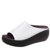 Women's Plus Size Platform Wedge Heel Slippers - Summer 2021 European & American Fashion, Open-Toe Design, Thick Outdoor Sole