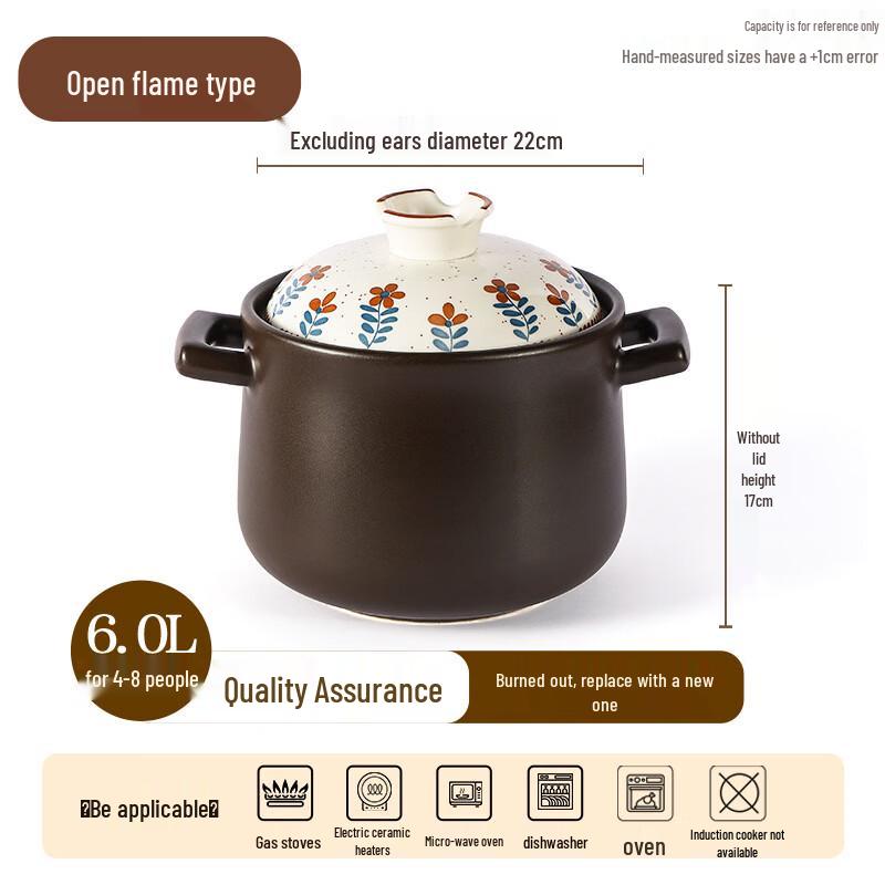 Commercial High Heat Ceramic Casserole Pot