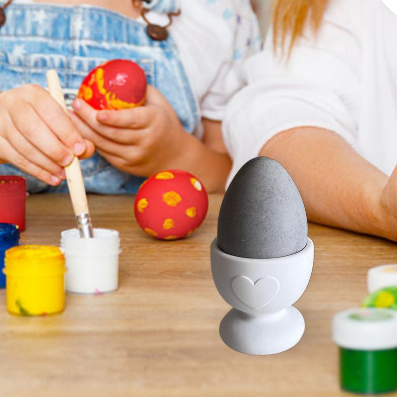 Egg Holder Silicone Mold Heart Non-Stick Egg Holder Mold Food-Grade Resin Mould Plaster Resin Craft Making Supplies Home Decor