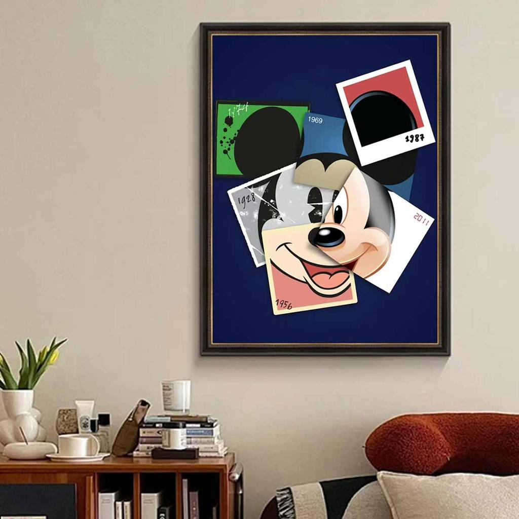 DIY Diamond Painting Funny Mickey Cross Stitch Kit Mosaic Art Diamond Painting Full Circle Diamond Home Decoration