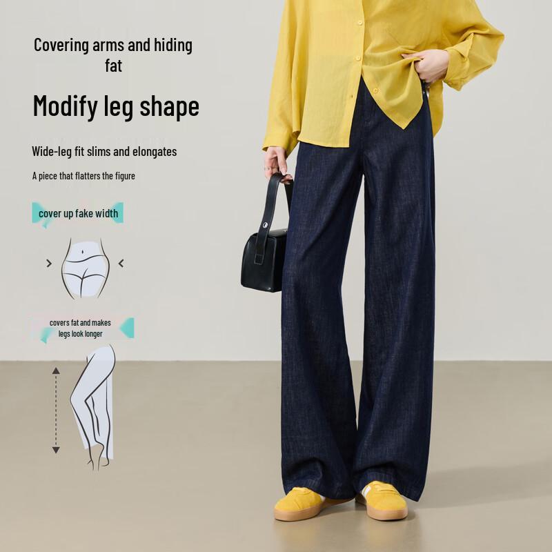 ESE-Y Women's Slimming Wide-Leg Jeans