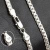 925 Silver 6MM Full Sideways Chain Necklace For Women Men Fashion Jewelry Sets Wedding Gift
