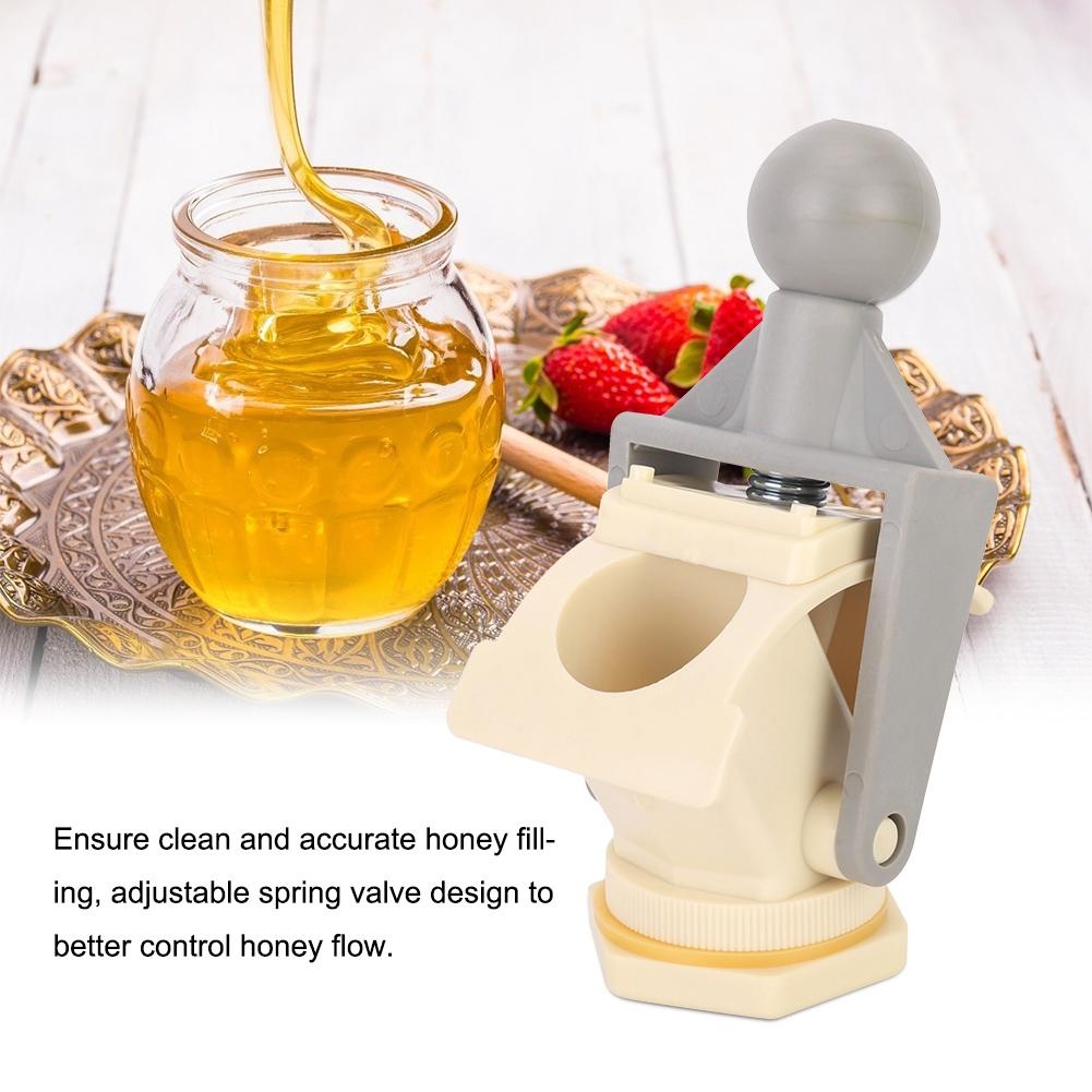Plastic Honey Gate Valve, Beekeeping Bottling Tool with Ergonomic   Handle for Honey Extractors and Processing Machines