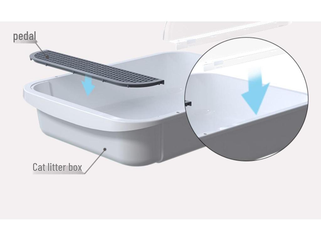 Anti-Splash Closed Cat Litter Box with Liner Bags