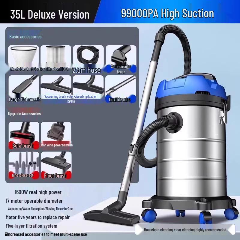Leistungsstarker Staubsauger mit hoher Saugkraft für Zuhause, Auto und gewerbliche Nutzung