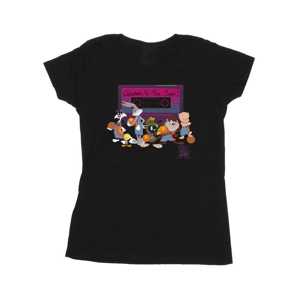 Space Jam: A New Legacy Womens/Ladies Team Cassette Cotton T-Shirt