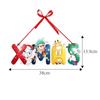 Paper Craft Christmas Door Hanger Oranments With Rope Christmas Party Supplies  New Year