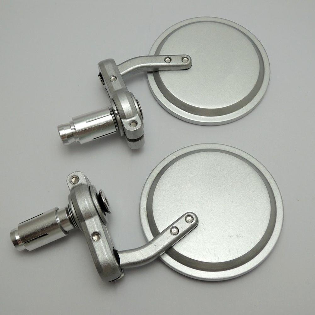 1 Pair 7/8inch Universal Round Handlebar End Motorcycle Rearview Side Mirror