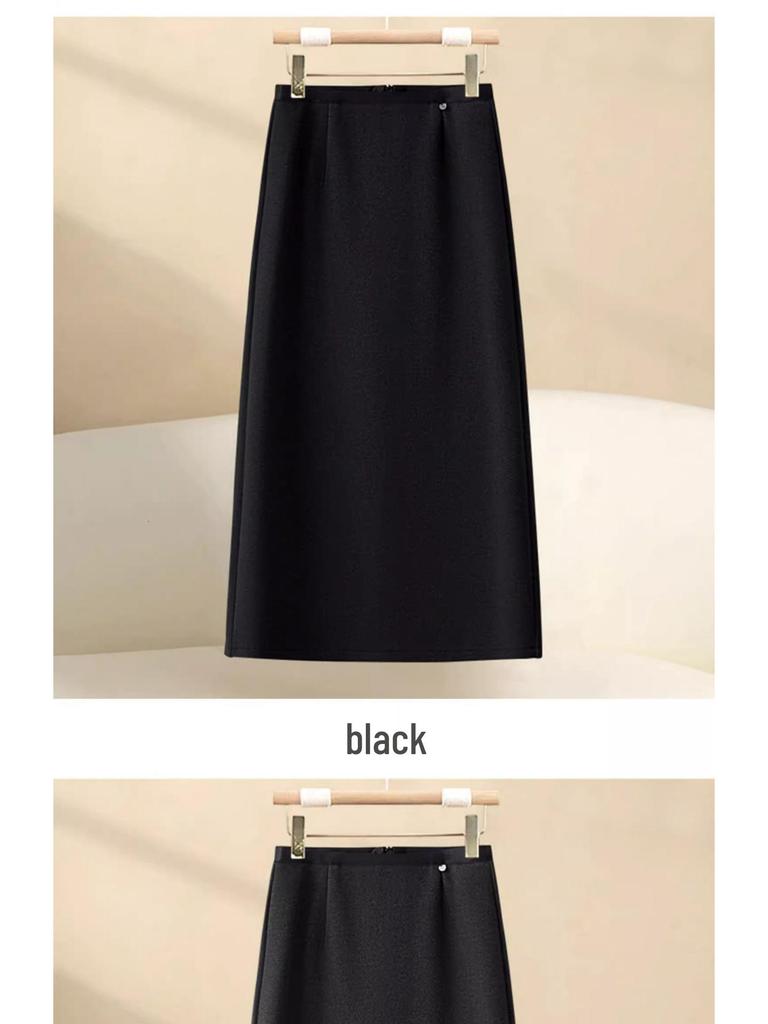 Autumn/Winter 2025 Women's Versatile High-Waisted Sequin A-Line Skirt