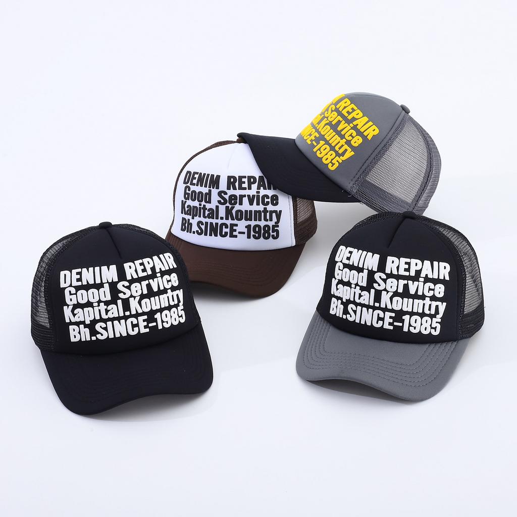 American Letter Print Truck Hat Summer Embroidery Sunshade Baseball Cap Street Trend Mesh Cap Cap