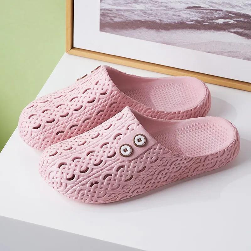 Cool Slippers Women's Summer Does Not Stink of Shit Feeling Flat Bottom Soft Bottom Non-slip Breathable Home Indoor Lazy Shoes Student Shoes